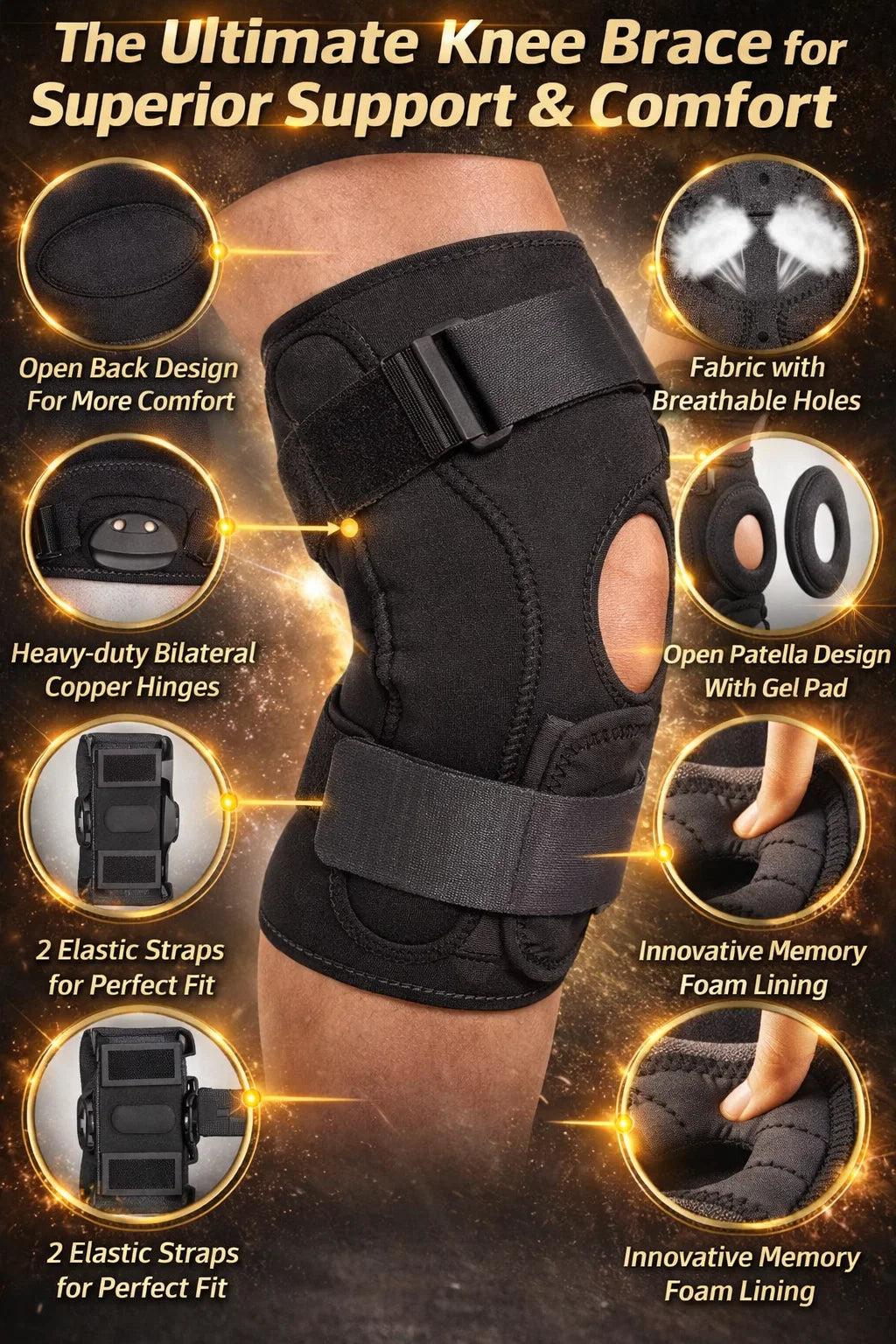 Knee Recovery Steel Brace