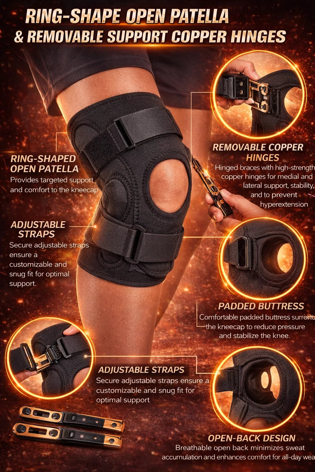 Knee Recovery Steel Brace